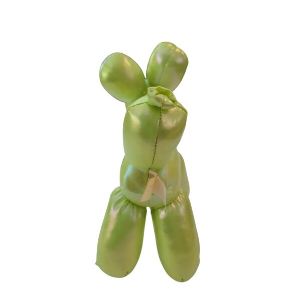 Halloween Iridescent Neon Green Balloon Dog W/ Bat 8" Plush Toy Way to Celebrate - Picture 4 of 8
